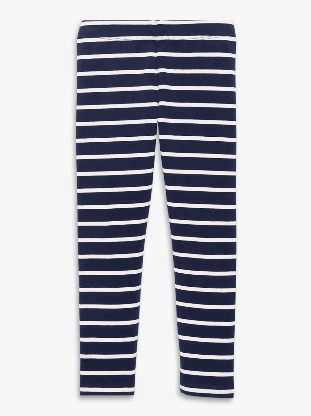 Primary Navy and White Striped Leggings 2T